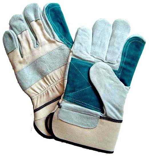 CB06 Heavy Duty Double Leather Work Gloves for Construction and More