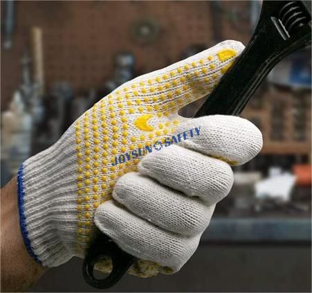 CKD04 10 Gauge String Knit Work Gloves with PVC Grip