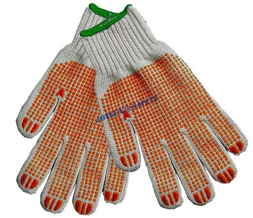CKDD05 10 Gauge String Knit Work Gloves with PVC Grip on both palm