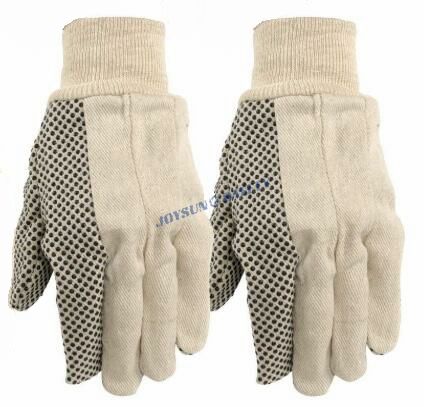 CTD02 PVC Dotted Cotton Canvas Work Gloves