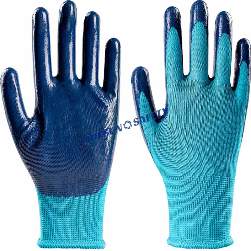 NP006 13-Gauge Polyester Nitrile Coated Gloves Sizes 7-11