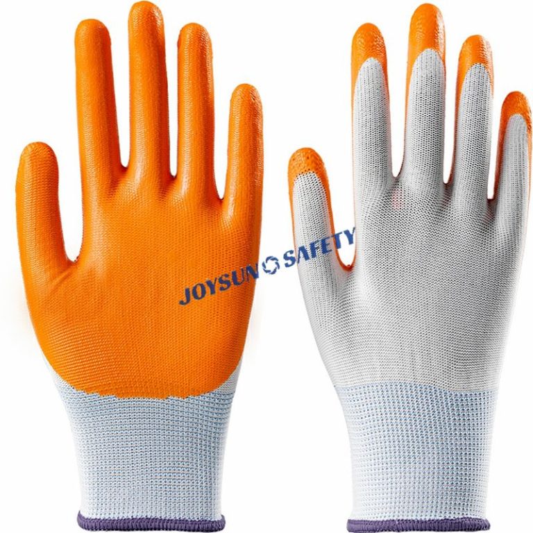 NP008 13-Gauge Polyester Nitrile Non-Slip Work Gloves Sizes 7-11