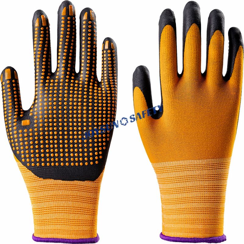 NP013 Yellow 15-Gauge Anti-Slip Work Gloves