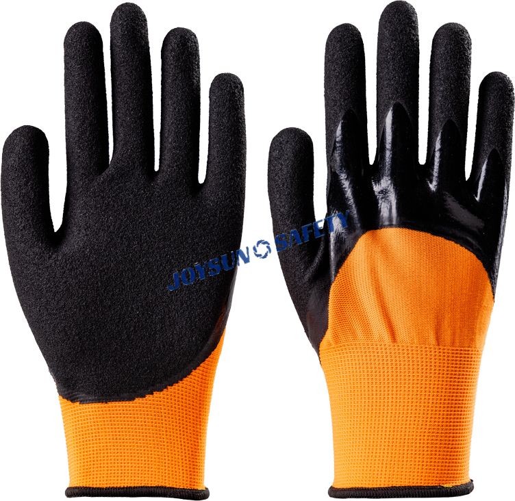NP018 Industrial-Grade Double Nitrile-Coated Work Gloves