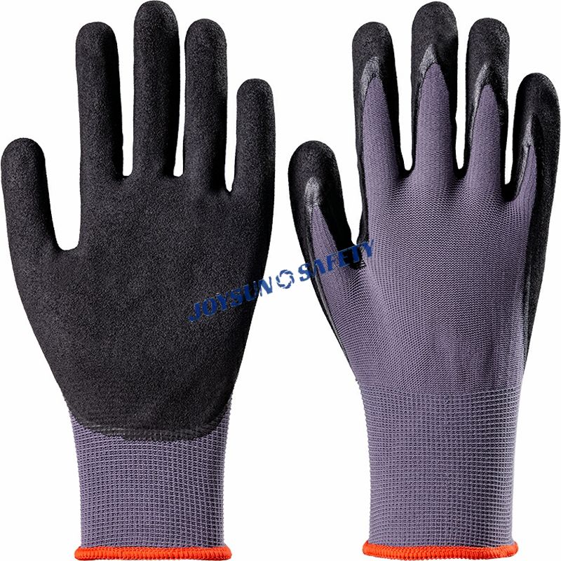 NS002 15-Gauge Double Nitrile Dipped Safety Gloves